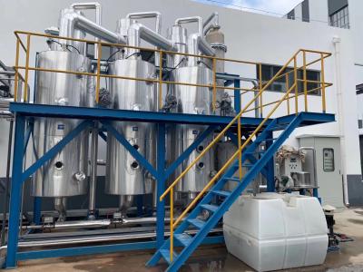 China Stainless Steel Single Double Triple Effect Vacuum Distillation Machine Alcohol Recovery Machine for sale