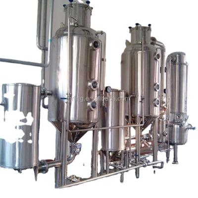 China Stainless Steel Customized Capacity Vacuum Evaporator System For Solvent Concentration en venta