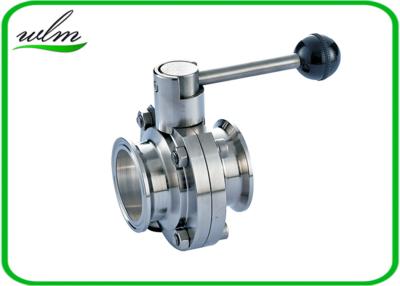 China Stainless Steel Sanitary Butterfly Valve High Performance Butterfly Valves For Food Machines for sale