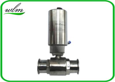 China Elegant Design Sanitary Ball Valves Stainless Steel , Pneumatic Actuated Ball Valve for sale