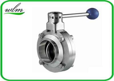 China Butt Welded Sanitary Butterfly Valve For High Temperature Pipe System for sale