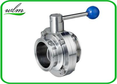 China Quick Install Tri Clamp Butterfly Valve For Wine Industries , ISO / DIN / BS Approved for sale