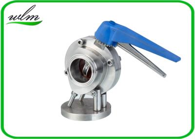 China Leakage Proof Sanitary Butterfly Valve Manual Or Pneumatic Type , Corrosion Resistance for sale
