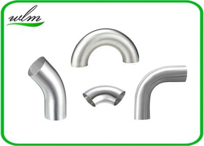 China Durable Sanitary Pipe Fittings Elbow Pipe Fittings Union Connection For Food Industry Yogurt for sale