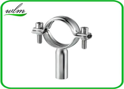China Weld / Threaded Sanitary Pipe Fittings Stainless Steel Pipe Hangers Firm Connection for sale