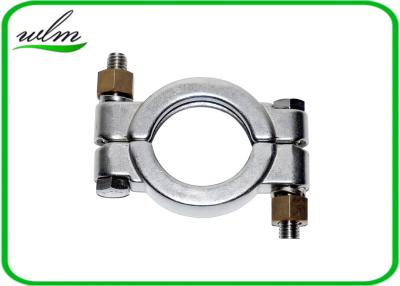 China Hygienic High Pressure Pipe Clamps With Automatically Adapt Fastening Forces for sale