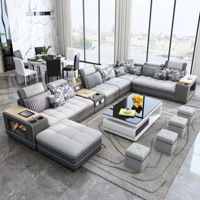 China Sofá de couro leve de Sofa Combination Modern Living Room da sala de hotel à venda