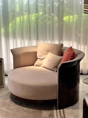 China Italian Velvet Hotel Room Sofa Large Single Casual Sectional Sofas for sale