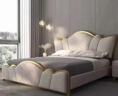 Китай Королевские кровати роскошной мебели спальни гостиницы твердые деревянные продается