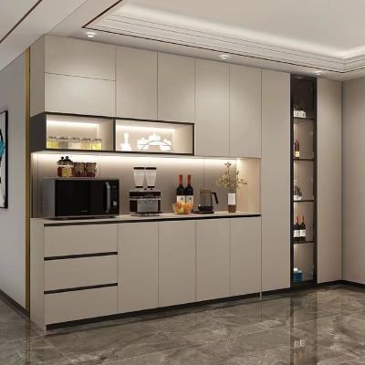 China Modern Luxury Wine Cabinet Dining Side Cabinet Hotel Restaurant Cabinet for sale