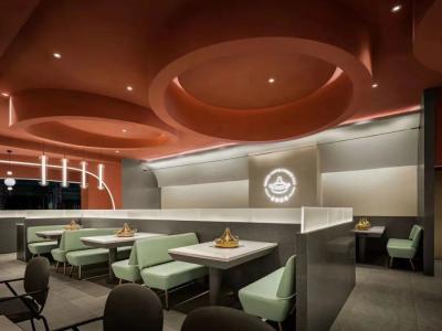 China Moderne Banquette-Sitzplätze lederner moderner Restaurant-Stand-setzende Sofa ODM-Soems zu verkaufen