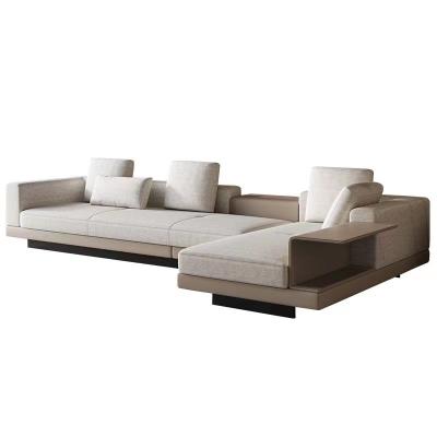 China Italian Minimalist Luxury Hotel Furniture Corner Living Room Large Sofa for sale