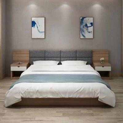 Chine Lit mou de chêne de double lit de chambre à coucher solide blanche de luxe classique d'hôtel à vendre