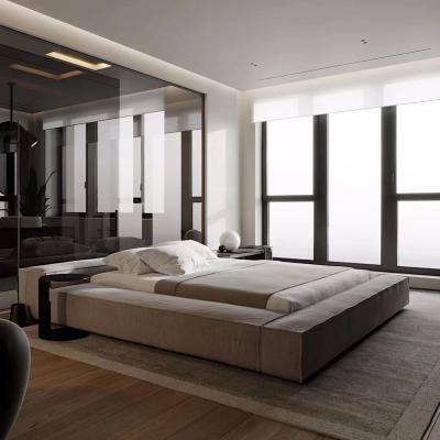 Chine Le Roi moderne classique Bed en bois solide de double lit d'hôtel à vendre