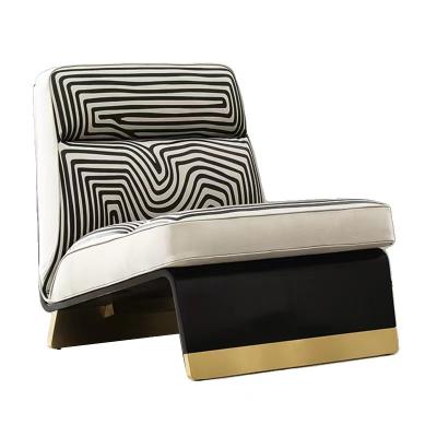 China De zwarte Witte Stoel van Sofa Bed With Metal Leisure van de Textuurdouane Te koop