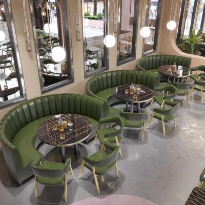 China Modern Hotel Restaurant Furniture Set Booth Round Circle Restaurant Tables for sale