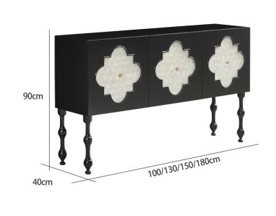 China Modern Living Room Cabinets Custom American Solid Wood Shell Decorative Cabinet à venda