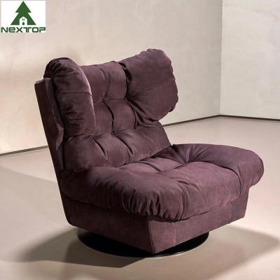 China OEM Light Luxury Single Chair Living Room Creative Rotating Leisure Sofa Chair Lounger for sale