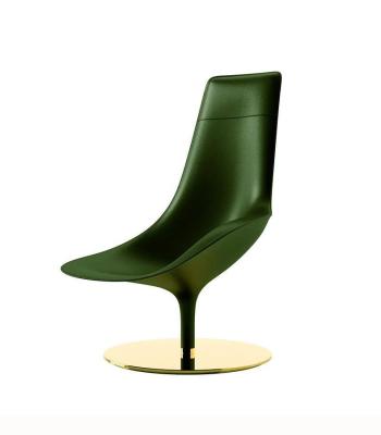 China Nordic Modern Personality Leather Lounge Swivel Chair Creative Shaped Te koop