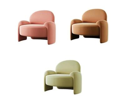 China Nordic Minimalist Hotel Lobby Furniture  Home Velvet Lazy Single Lounge Chair for sale