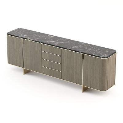 中国 Modern Kitchen Marble Cabinets Wooden Italian Upholstery Sideboard Cabinets 販売のため