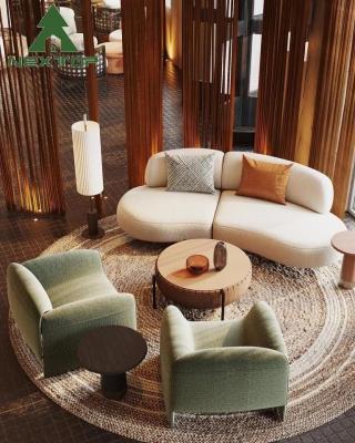 China OEM ODM Hotel Lobby Furniture Exquisite Waiting Area Negotiation Sofa Set en venta