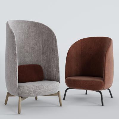 China Fabric + Wood Plushalle Easy Nest Chair Hotel Interior Decor Te koop