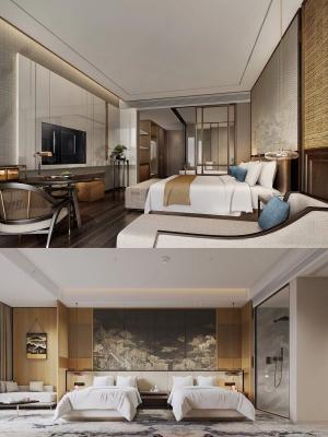 China Standard Plywood Hotel Guest Room Furniture Full Supply Customization en venta