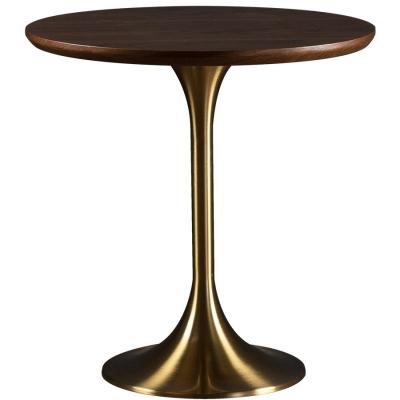 China Luxury Gold Hotel Coffee Table Standing Side Table Restaurant Living Room Party for sale
