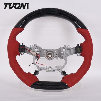 China Forged Leather Sports Toyota Carbon Fiber Steering Wheel 350mm OEM ODM for sale