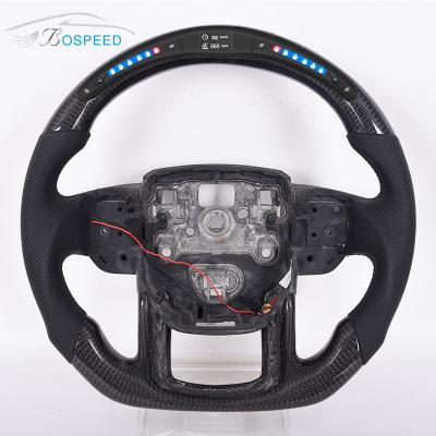 China Alcantara Black Leather Defender 90 Steering Wheel Customizd Stitch Plain Weave for sale