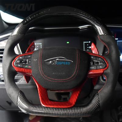 China LED Display Alcantara Leather Cadillac Xt5 Steering Wheel Carbon Fiber Auto Parts for sale