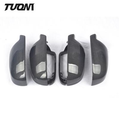 China Real Carbon Fiber Mirror Cover Rearview Side Mirror Caps Audi A3 A4 A5 B8.5 B8K for sale