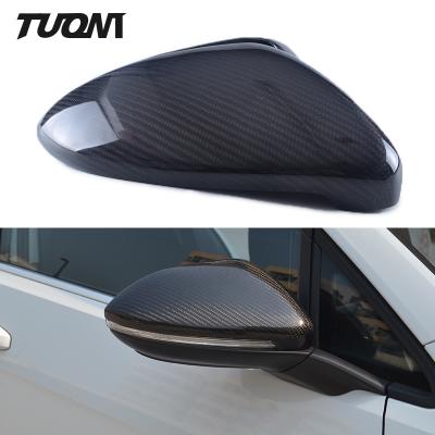 China Carbon Fiber Style Side Rearview Mirror Cover Trim VW Golf 7 MK7 Car Accessories for sale