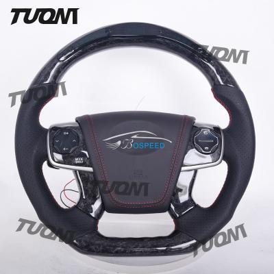 China Modern Toyota Real Forged Carbon Fiber Steering Wheel Black Easily Installed for sale