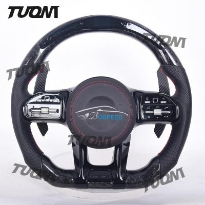China Mercedes Benz Compatible Wheel Driving System with LED Display Leather & Forged Carbon Fiber Material for sale