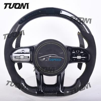 China Mercedes Benz Alcantara Carbon Fiber Steering Wheel Driving System with Controls for sale