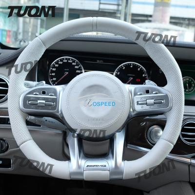 China Customizable Car Steering Wheel Mercedes Benz Leather Steering Wheel for sale