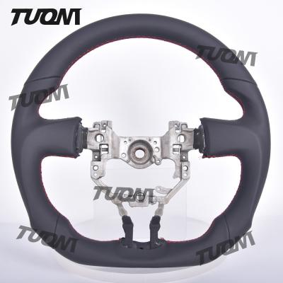 China Toyota Lightweight Leather Carbon Fiber Steering Wheel Modern Black Flat Bottom Low Maintenance for sale