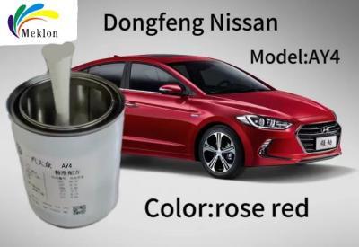 China Rose Red Ready Mixed Car Paint Durable Wear Resistant UV Protection for sale
