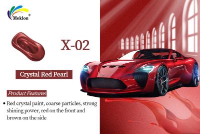 China Durable Pearlescent Automotive Paint Multiscene , Weatherproof Crystal Red Car Paint for sale