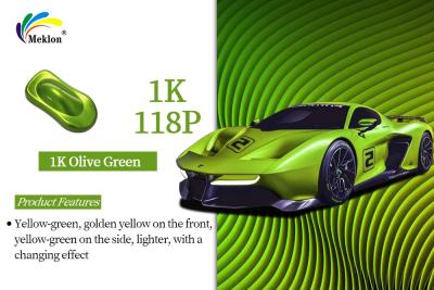 China 1K Oliver Green Anti-Corrosion Customized 2K Solid Color Auto Varnish Car Paint for sale