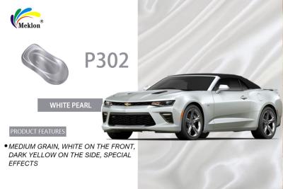 China Durable Glossy Pearlescent White Car Paint , Waterproof Pearl Clear Coat Auto Paint for sale