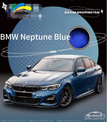 China Neptune Blue Refinish Car Paint Wet Spray Durable For BMW A85 for sale