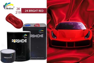 China Nontoxic Heatproof Brilliant Red Car Paint , Fade Resistant Top Coat Automotive for sale