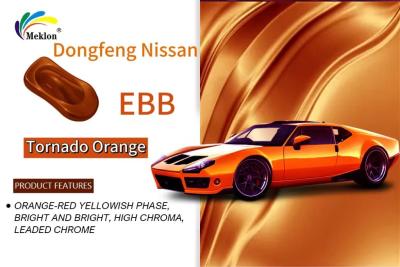 China Dongfeng Nissan EBB Tornado Orange Car Refurbishing Paint Low VOC Level for sale