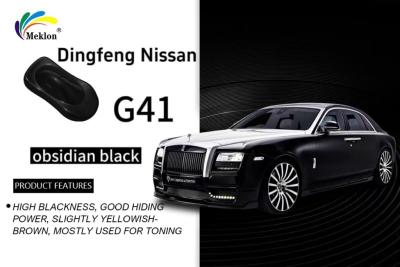 China Dongfeng Nissan G41 Obsidian Black Refinish Car Paint Subltle Metallic Sheen Acrylic for sale