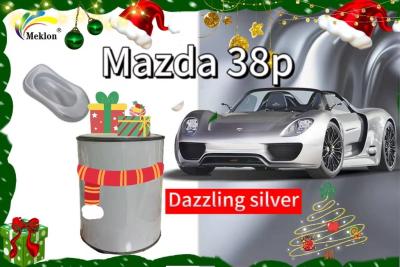 China 38P Bright Silver Refinish Car Paint With Dazzling Effect For Mazda Auto Coating for sale