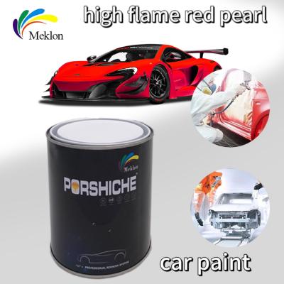 China Nontoxic Red Pearl Auto Paint Multiscene , Fade Resistant Pearlized Car Paint for sale