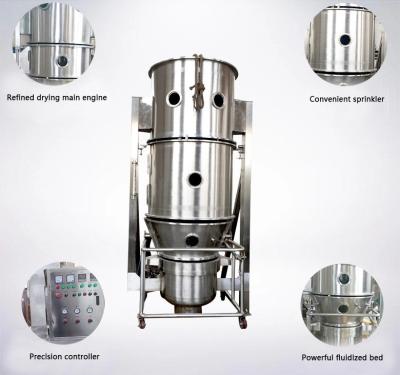 China Stable Performanc Tablet Granulation Machine Fluid Bed Granulating Drier for sale